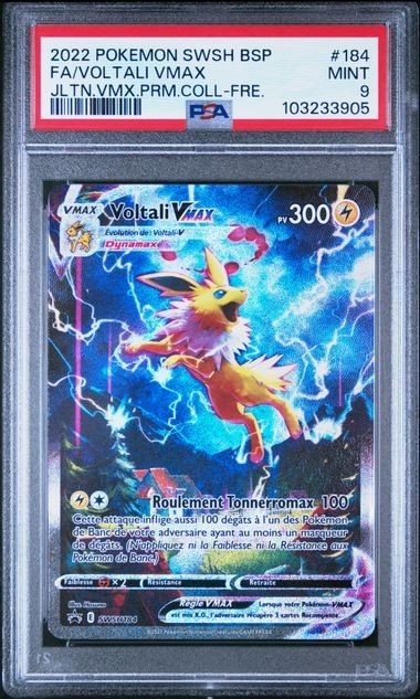 Pokemon Karte Voltali-VMAX SWSH184 Promo SWSH PSA 9 – Photo 1